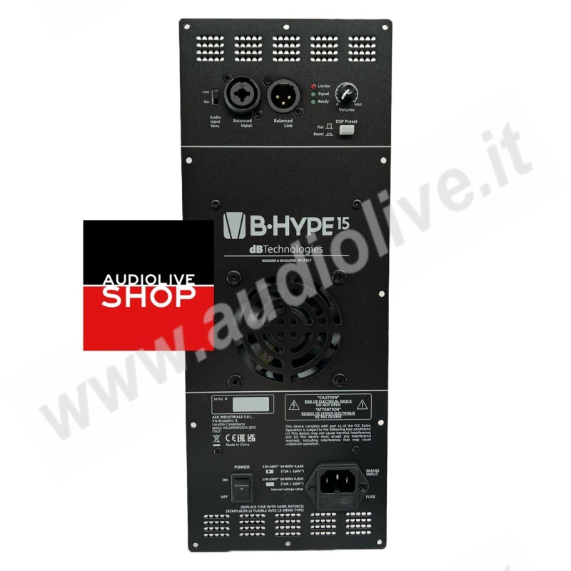 MÓDULO AMPL. B-HYPE 15 / 230 V