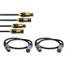 Conjunto de cables PowerCon DCK27T True XLR