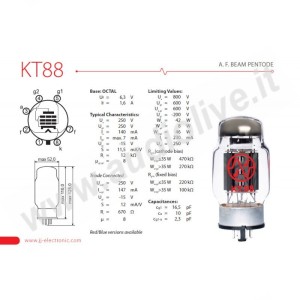 KT88  JJ Electronic Quartetto Selezionato