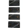PIEDE 99X49X18 MM NERO PL TPR PER DVA S30N